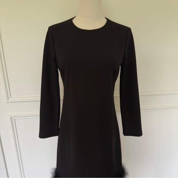 Maggy London Women's Feather Hem Party Dress Size 2 - Picture 6 of 10